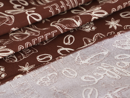 Скатерть рогожка "Кофе"