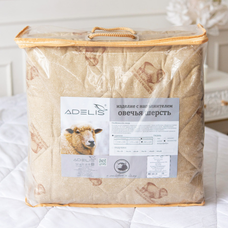 Одеяло "Овечья шерсть" всесезонное п/э