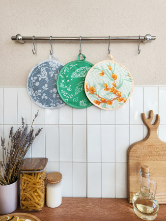 Прихватка рогожка