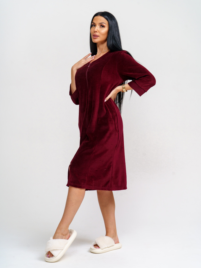 Азалия(бордо) халат