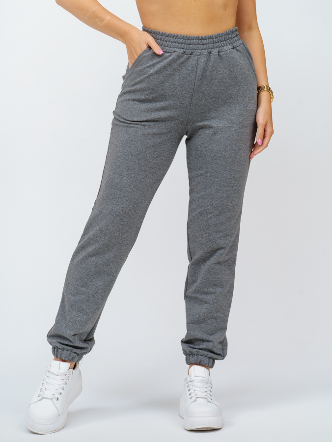 Акцент(темно-серый меланж) брюки