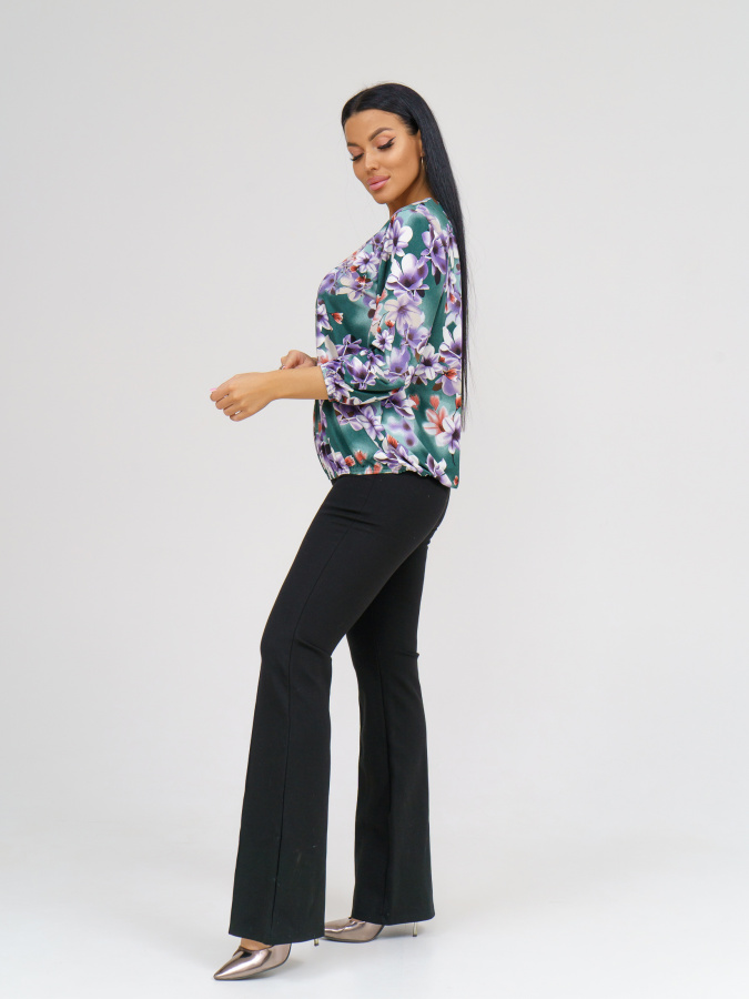 Фиалка(голубой) блузка