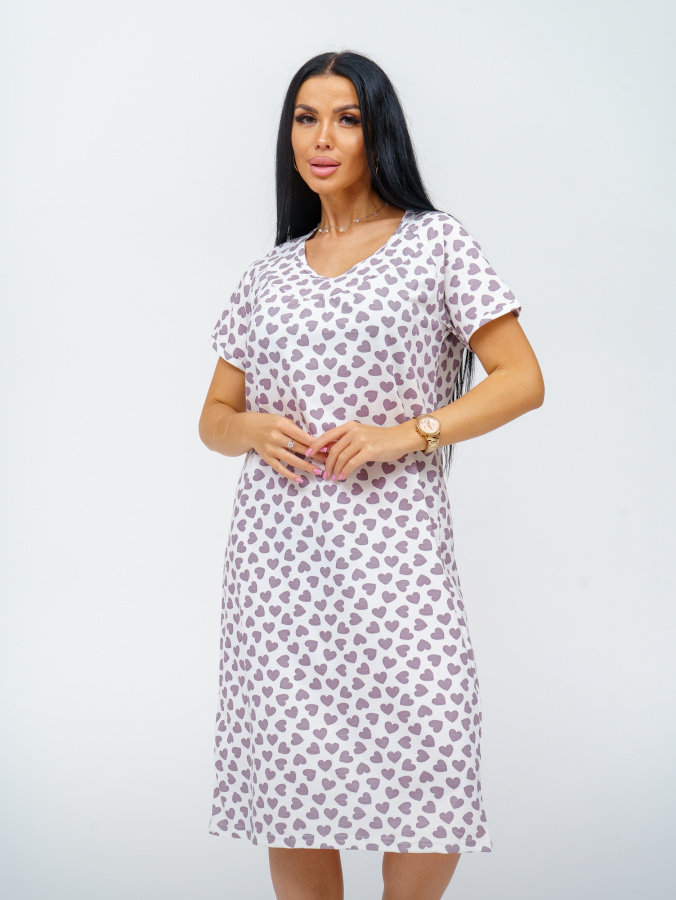 Ульяна(сердечки) сорочка ночная Ульяна(сердечки) сорочка ночная