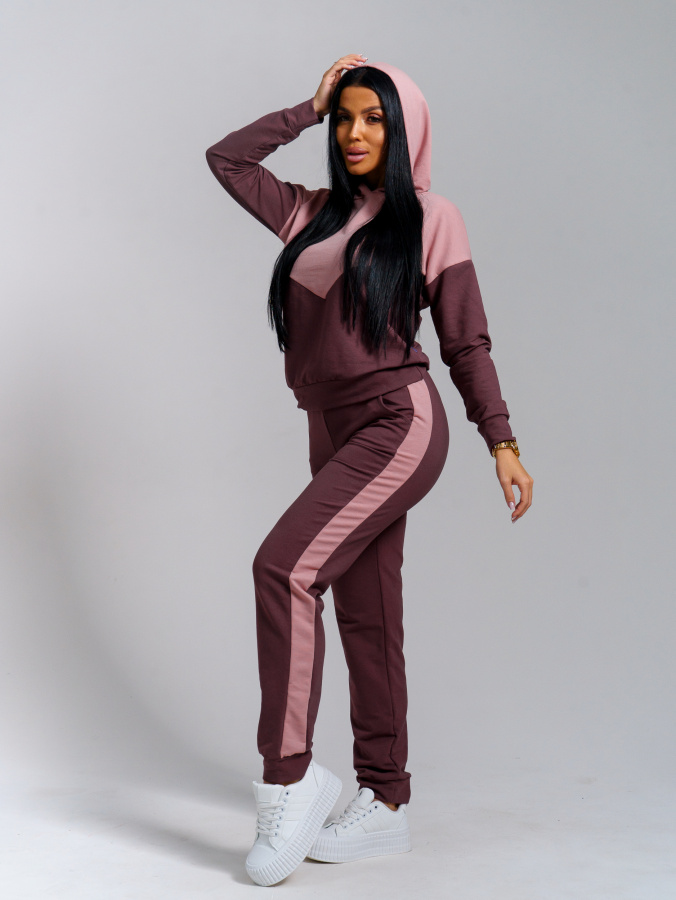 Синди (пудра) костюм с капюшоном