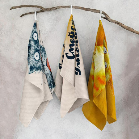 Набор полотенец "Умница" вафельн.