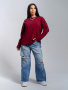 Лика(бордо) лонгслив
