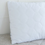 Подушка "Юнибив" бамбук+леб.пух на молнии стеганая м/ф(белая)