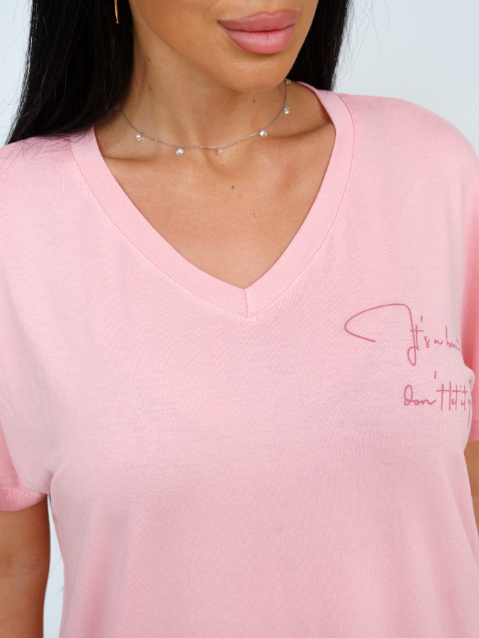 Оксана(пудровый) футболка