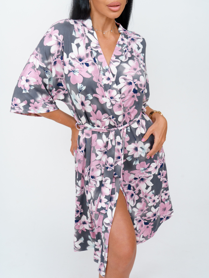 Токио(серый) халат