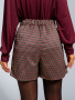 Джульетта (бордо) юбка-шорты