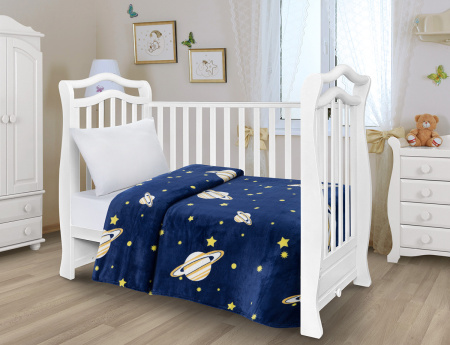 Звездное небо плед велсофт детский