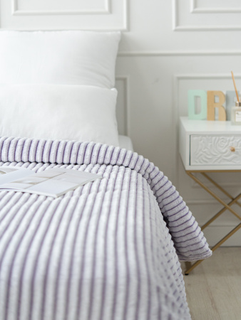 Вертикаль(сирень) плед велсофт