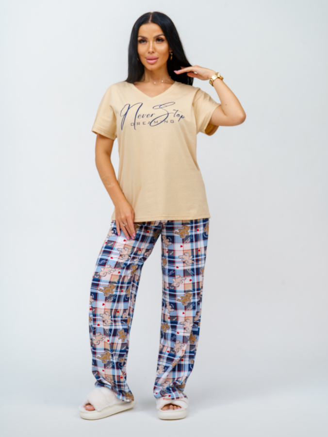 Фиеста(бежевый) пижама