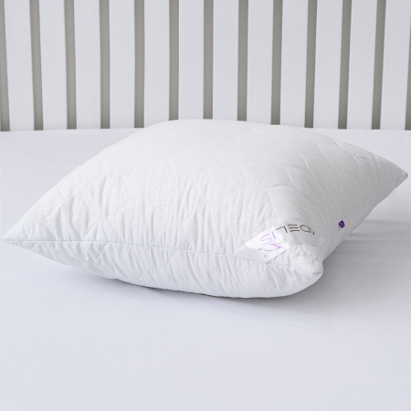 Подушка стеганая файбер м/ф (белая)