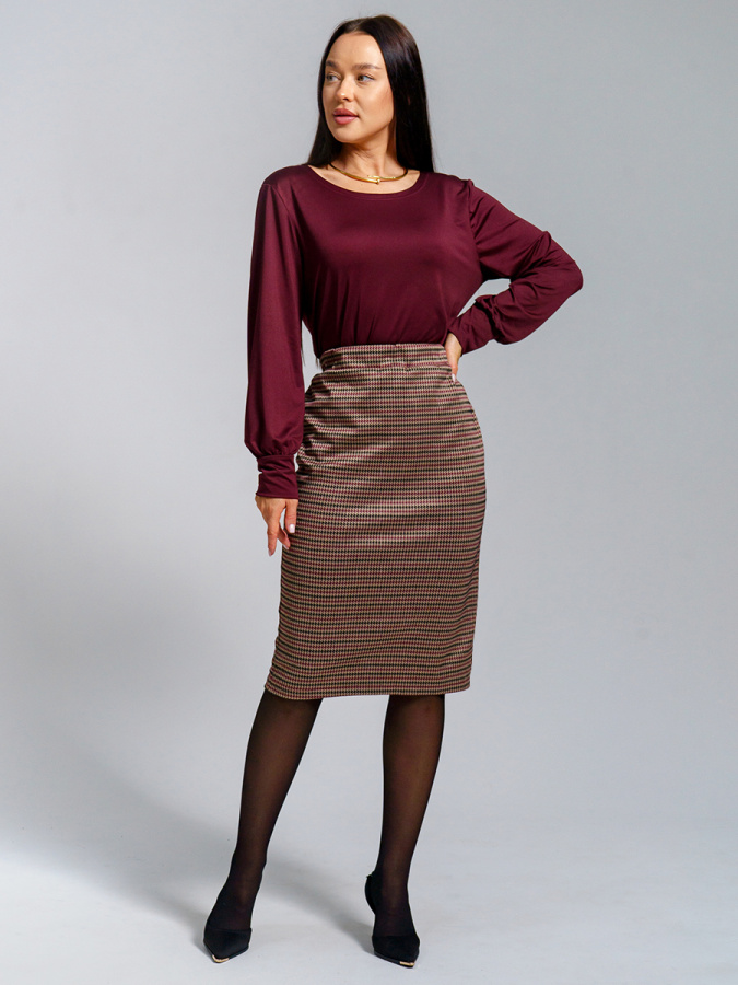 Лорен (бордо) юбка