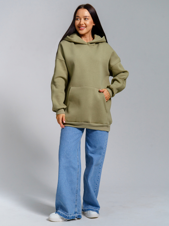 Перфект(олива) толстовка(худи)