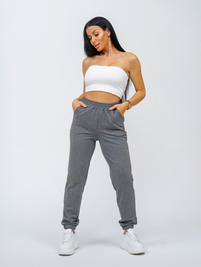 Акцент(темно-серый меланж) брюки