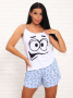 Смайл(голубой) пижама