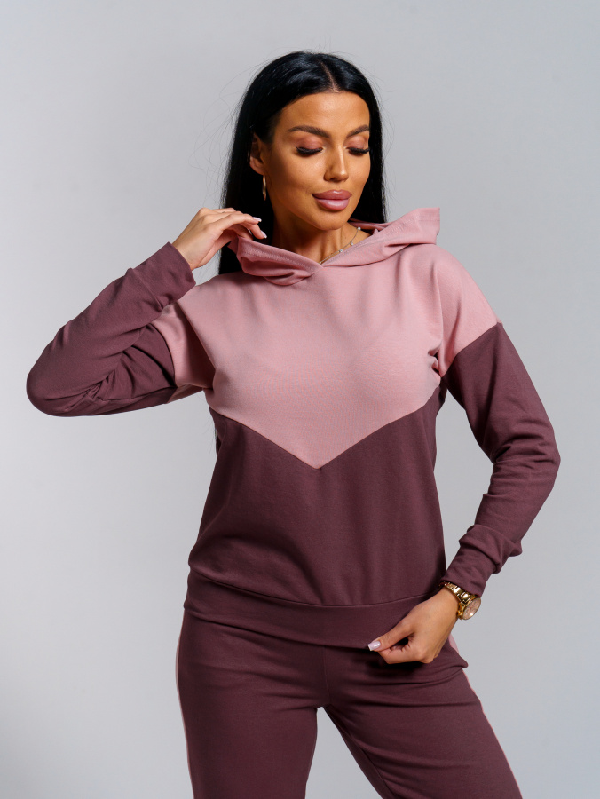 Синди (пудра) костюм с капюшоном