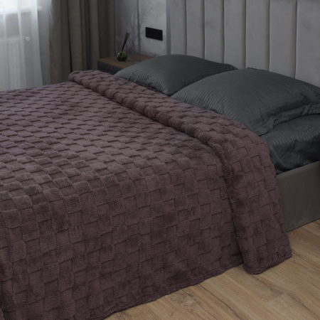 Домино(сухая роза) Плед велсофт