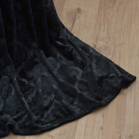 Дубай(серый) плед велсофт