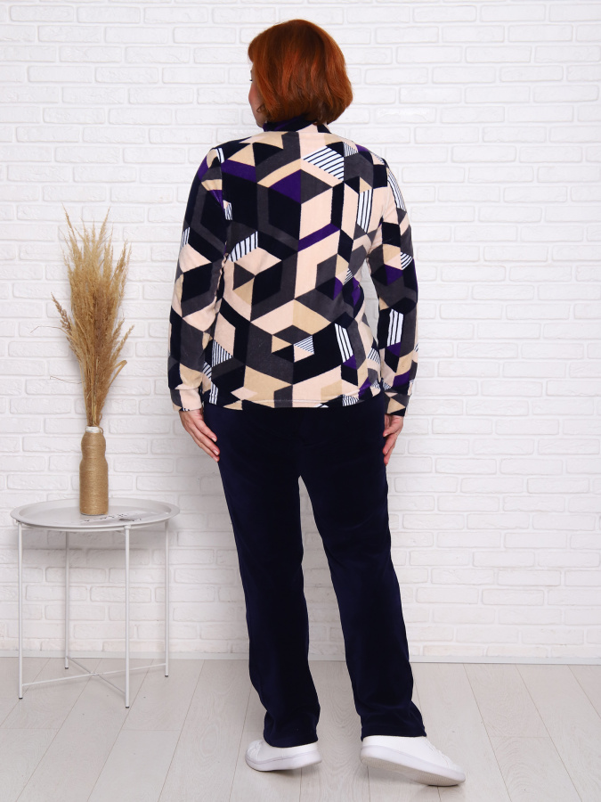 Форсаж(ромбы фиолет) толстовка