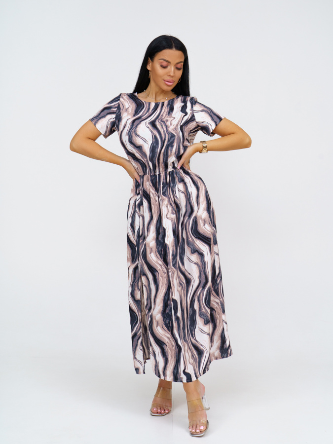 Ассоль(волна серый) платье