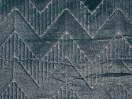 Геометрия(сапфир) плед велсофт