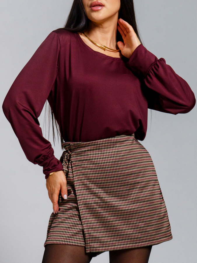 Рапсодия(бордо) блузка