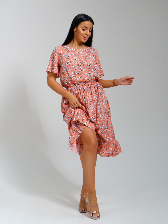 Кармен(коралл) платье