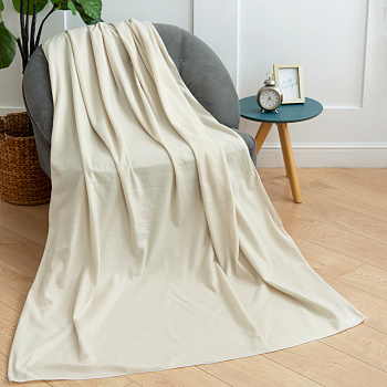 Песочный Плед флис100*150