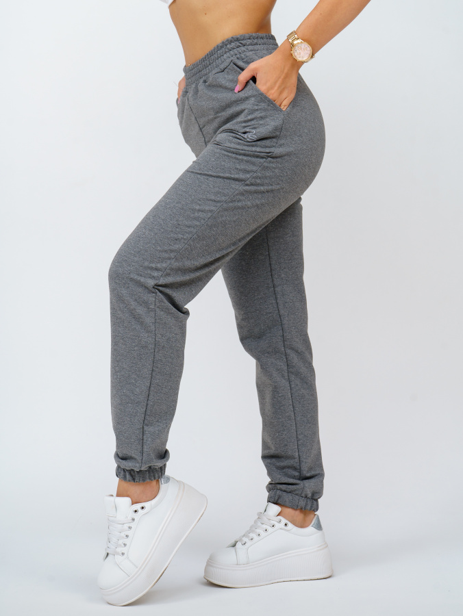 Акцент(темно-серый меланж) брюки