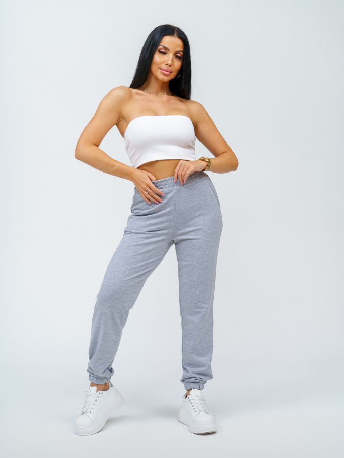 Акцент(светло-серый меланж) брюки