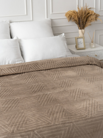 Клеопатра(молочный шоколад) плед велсофт