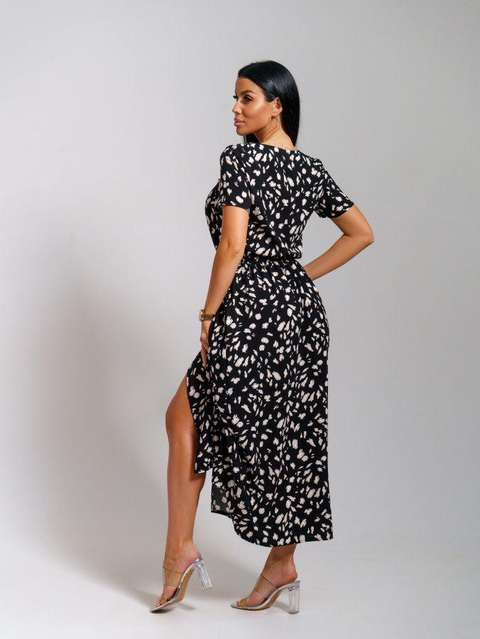 Ассоль(леопард черный) платье