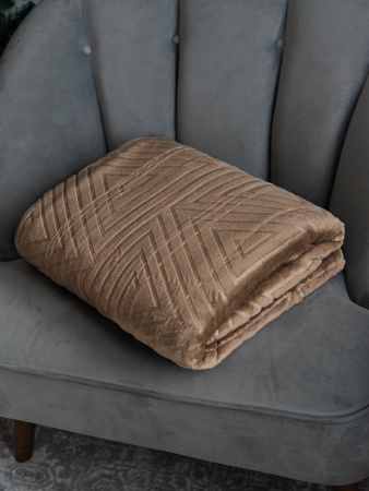 Клеопатра(молочный шоколад) плед велсофт