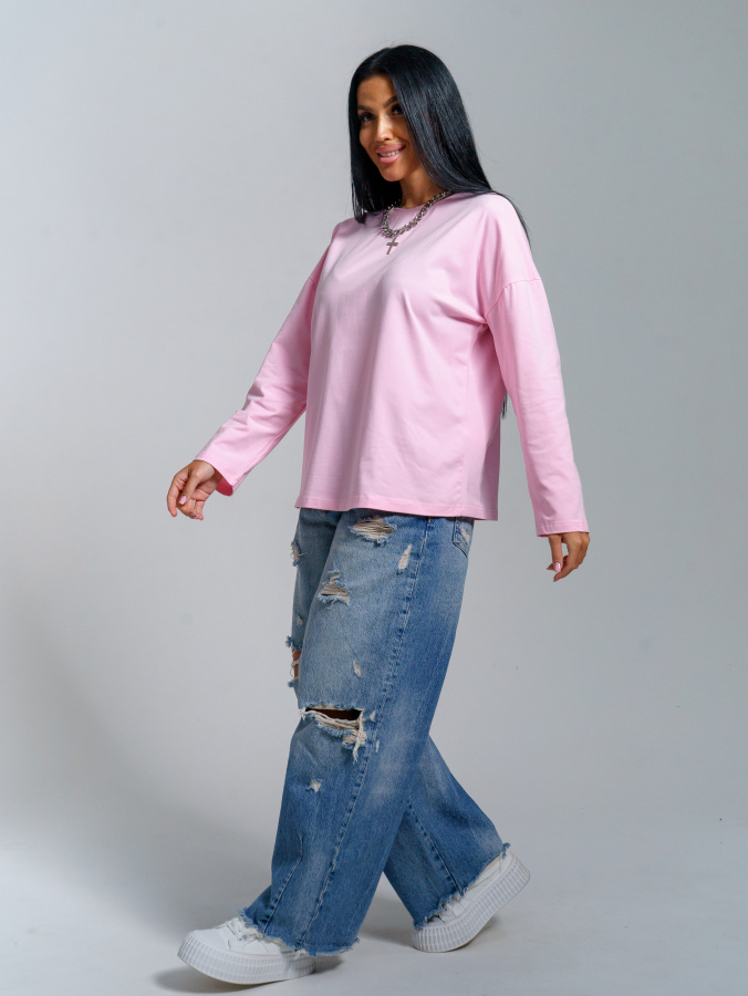 Лика(розовый) лонгслив