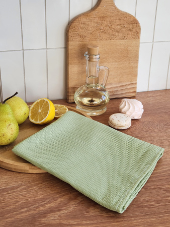 Полотенце вафельное однотонное