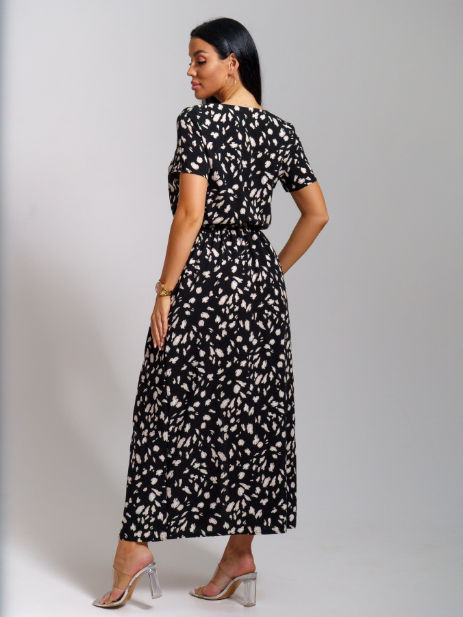 Ассоль(леопард черный) платье