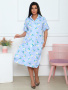 Батист(ромашка) халат-рубашка