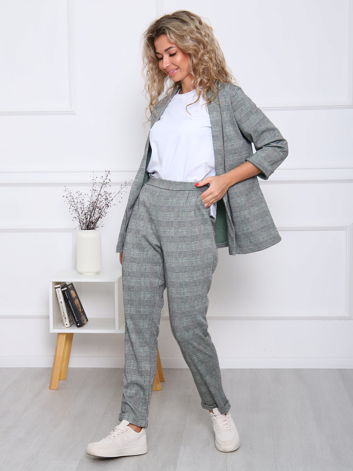 Стиль(зелёный) брюки