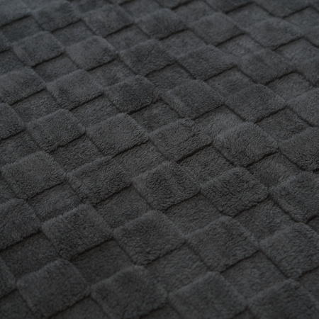 Домино(серый) Плед велсофт