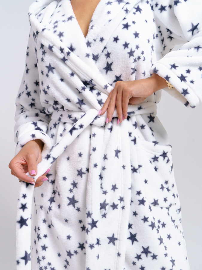 Звездопад(белый) халат