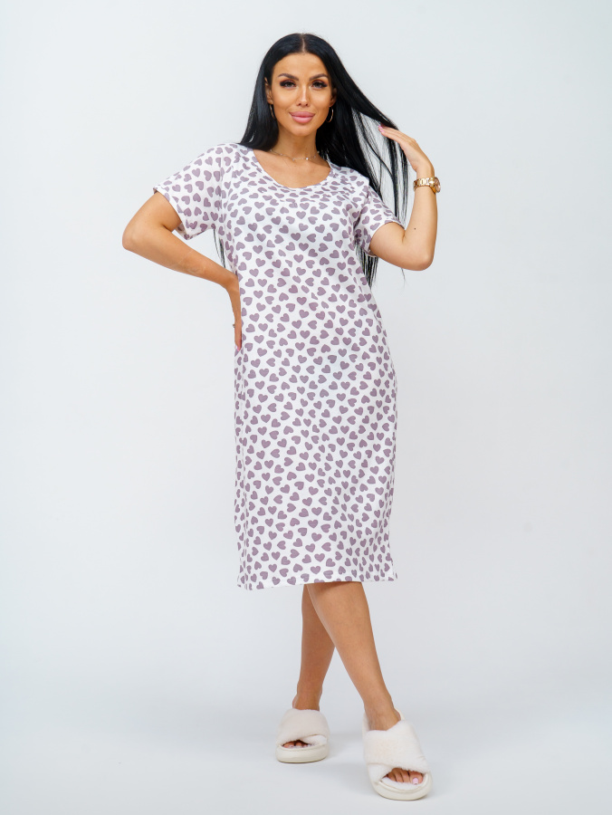 Ульяна(сердечки) сорочка ночная Ульяна(сердечки) сорочка ночная