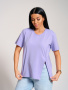 Асимметрия(лаванда) футболка