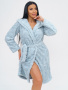 Ежик(голубой) халат