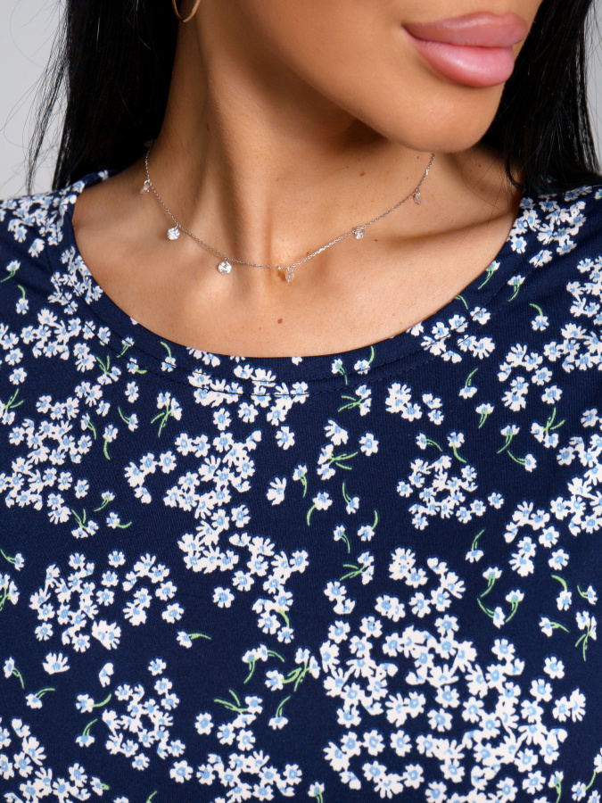 Романтика(незабудка) туника