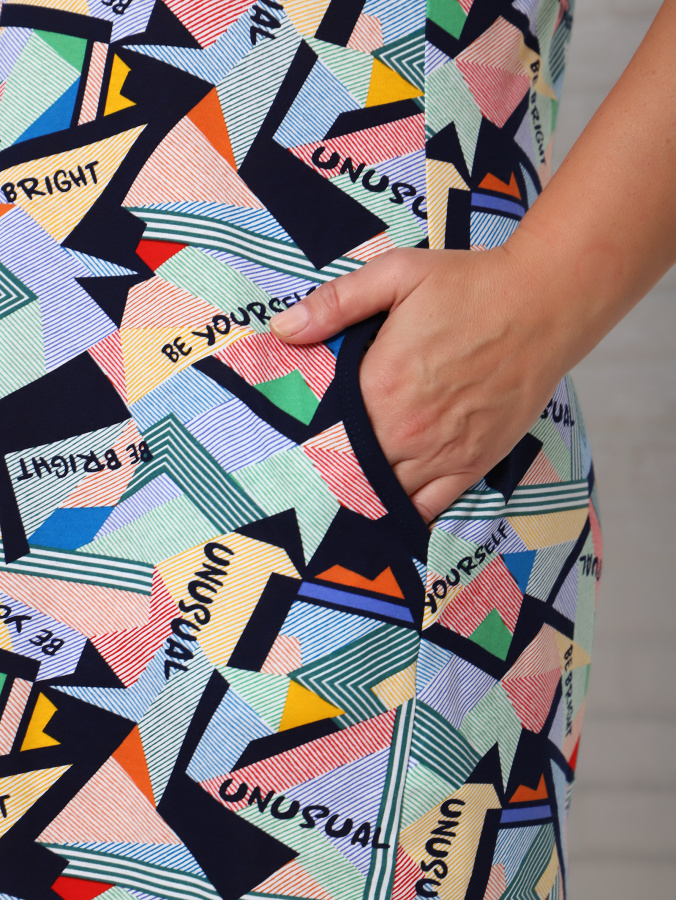 Мозаика(оранжевый) халат