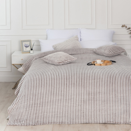 Вертикаль(пастель) плед велсофт