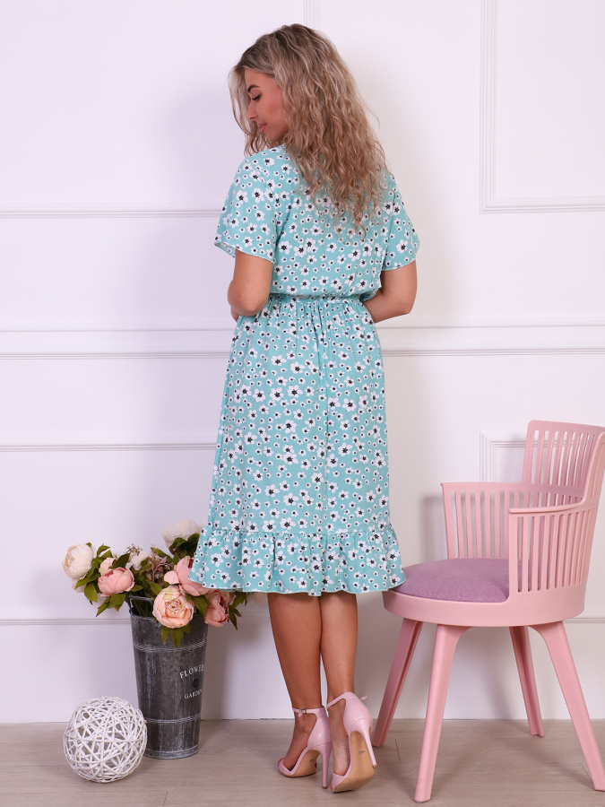 Кармен(мята) платье